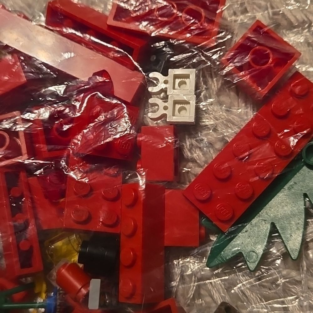 LEGO DUPLO tyco car LOT custom pieces vintage reds as seen colorful bag blocks - Picture 6 of 14
